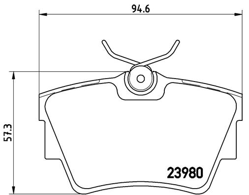 A.B.S. P 59 041 BREMBO Bremsbelagsatz, Scheibenbremse